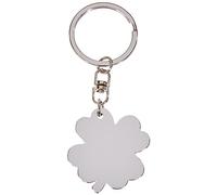 WEDO 2053409 Schlüsselanhänger Kleeblatt aus Metall silber