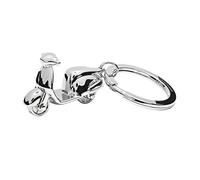 Wedo 2053414 Schlüsselanhänger Motorroller (aus Zinklegierung, glänzend verchromt, 4 cm) silber
