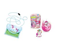 WEDO 2413003 Brustbeutel Einhorn aus Polyester, Sicherheitskordel, 14 x 10,8 x 0,7 cm & Craze Spaßbad Einhorn INKEE Magische Duft Badekugel mit Überraschung Unicorn Einhornfigur 18378, bunt