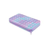 WEDO 24232572 Stiftemäppchen Pop-It Pastello | angenehme Haptik | mit Anti-Stress Drucknoppen | aus Silikon | violett