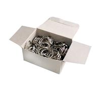 Wedo Metall-Schlüsselringe 2623030 – 30 mm, glanzvernickelt – 100 Stück, silber