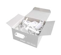 Wedo 262801800 Schlüsselanhänger Kunststoff (mit Ring, auswechselbare Etiketten) 100 Stück, weiß