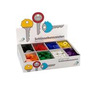 WEDO 2628025 Schlüsselkappen rund 200 Stück Vorratspack im ansprechenden Display