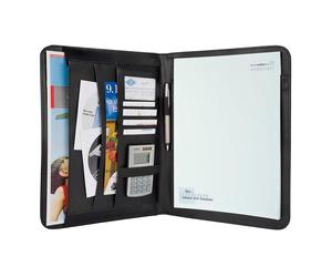 WEDO 58 5401 Schreibmappe Elegance A4 Kunstleder/Nylon schwarz - 58 5401