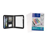 Wedo 585101 Konferenzmappe Elegance, schwarz & Oxford Prospekthüllen A5, Economy, DIN A5, glasklar,oben offen, 100Pack
