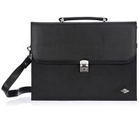 Wedo 585201 Aktentasche Elegance (mit Schultergurt abschließbares Metallschloss) schwarz