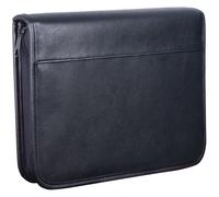 WEDO Collegemappe, DIN A5, aus Kunstleder, schwarz - schwarz 4003801792521