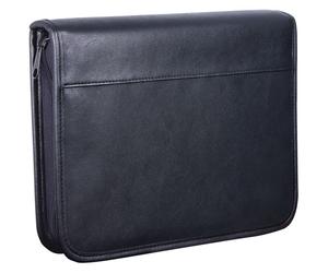 WEDO Collegemappe, DIN A5, aus Kunstleder, schwarz - schwarz 4003801792521