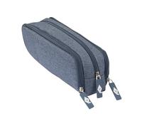 WEDO Federmäppchen Schlamperbox Denim mit 3 Fächern blau