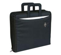 Wedo Ordnertasche aus pflegeleichtem Polyester schwarz, 33.5x35x2.5 cm