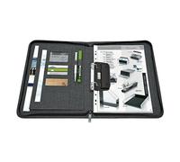 Wedo Collegemappe - A4, schwarz, 2-Ringe Ø 30 mm