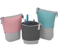 WEDO Schlamper-Etui "My Butler", Kunstleder/Polyester, rosa nach unten gezogen verwandelt sich das Etui in einen kleinen - 1 Stück (242 73009)