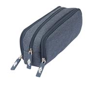 Wedo Federmäppchen Schlamperbox Denim 3 Fächer Blau