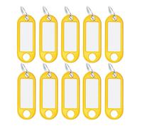 Wedo Schlüsselanhänger aus Kunststoff mit Ring Gelb 10 Anhänger - 262 101805