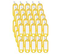 Wedo Schlüsselanhänger Kunststoff mit Ring (Ø 18 mm) (50 Stück/Gelb)