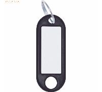 Wedo Schlüsselanhänger mit Ring 18mm schwarz VE=10 Stück