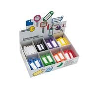 WEDO Schlüsselanhänger, Kunststoff/Metall, mit S-Haken, 52 x 21 x 3 mm, sortiert (200 Stück)