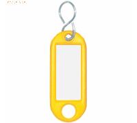 Wedo Schlüsselanhänger mit S-Haken VE=10 Stück gelb