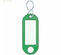 Wedo Schlüsselanhänger mit S-Haken VE=10 Stück grün