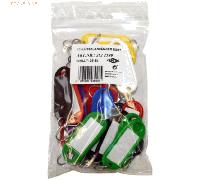 Wedo Schlüsselanhänger mit S-Haken VE=25 Stück farbig sortiert