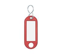 Wedo Schlüsselanhänger mit S-Haken VE=10 Stück rot