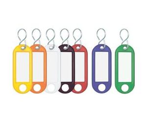 WEDO® Schlüsselanhänger, sortiert, Pck=100St, 2628034 (Schlüsselkasten, Schlüsselschrank)