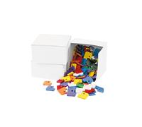 WEDO® Schlüsselkappen, eckig, farblich sortiert, 100 Stk/VE