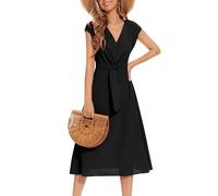 Wedtrend Abiballkleider Kleid 20er Jahre Elegant Für Damen A-Line Swing Festlich Midilang Kleid Vintage 50er Frühlingskleid Damen Lang WTP30016BlackS