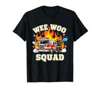 Wee Woo Squad Funny Firefighter Fire Truck Fireman Men Women T-Shirt