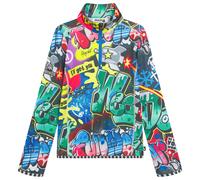 WeeDo - Kid's Cosmo Sprayprint Thermoshirt - Funktionsshirt, Gr. 128, bunt (Print/Black)