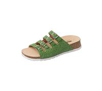 Weeger-Bio-Keil-Pantolette grün Leo Gr. 40