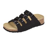 Weeger-Bio-Keil-Pantolette schwarz met. Gr. 38