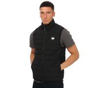 Weekend Offender Herren Jaspis gepolsterte Weste in Schwarz, Schwarz , L