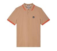 Weekend Offender - "Levanto" Mit kontrastfarbenen Streifen Poloshirt für Herren (Cognacfarbe) L