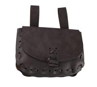 Wegiwuca Vintage Mittelalterliche Hüfttasche Hüfttasche PU Leder Mittelalterliche Geprägte Gürteltasche Wikinger Münze Vintage Beutel Wikinger Leder Geld