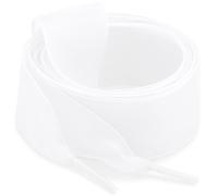 WEGOODZF Flach Tüll Organza Schnürsenkel: 2 Paar 150CM Weiß Schneegarn Leoparden Schuhbänder für Sneaker