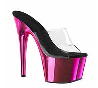 Weibliche Hausschuhe Schuh Plattform 17 cm/6,69 IN High Heels Sexy Sandalen Heels Schuhe Frauen Sommer Stripper Pole Dance Männer Große Größe,A,37 EU