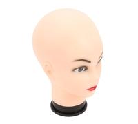 Weibliche Kahle Schaufensterpuppe Head PVC für Perücken Training Macht Hut Brille aus.
