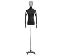 Weibliche Schaufensterpuppe Kleid Form Display Büste mit Ständer und Armen, Realistische Nähen Mannequin für Kleidung Muster Herstellung und Display