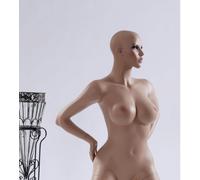 weibliche Schaufensterpuppe S-23 Mannequin Figur weiblich elegant schick modern Blaue Augenfarbe und echte Wimpern