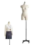 Weibliche Schaufensterpuppe, Torso-Kleid, weibliche Nähpuppe, Torso-Ständer, einführbarer Kleiderform-Modell, antistatisch, mit farbigen Nadeln und Markierungsband, zum Nähen (84#)