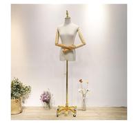 Weibliche Schaufensterpuppe Torso Körper Leinen Modell Kleidung Display Ständer mit mobilen Rädern für Hochzeitskleider im Schaufenster