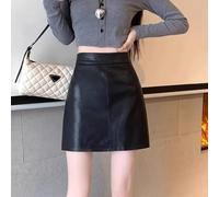 Weiblicher Faltenrock Mit Innenhose Anti-Einblick | Hohe Taille, A-Linie Schnitt, kurze Länge, moderner Look, für jede Figur(Black M)