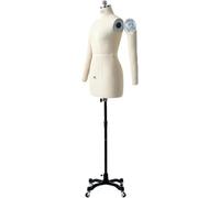 Weiblicher Schneiderpuppen-Torsoständer mit Armen - verstellbare Schneiderpuppe(Large)