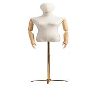 Weiblicher Torso Mannequin Body Dress Form mit verstellbarem Metallstativ Ständer für Kleidung Display, höhenverstellbar 144-178 cm