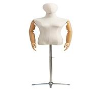 Weiblicher Torso Mannequin Body Dress Form mit verstellbarem Metallstativ Ständer für Kleidung Display, höhenverstellbar 144-178 cm