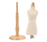 Weibliches Mannequin-Torso-Kleid, Weibliche Schneiderpuppe, Mannequin-K?rper Weiblich, Kleiderform Mit Holzsockel, Langlebige N?h-Kleiderform Für Kleidungskleider