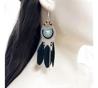 Weich Gefiederte Dangle Ohrringe Bequeme Materialien In Verschiedenen Stilvollen Farbfedern Ohrringen Für Festivals Erhältlich
