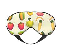 Weiche Augenmaske mit Cartoon-Motiv, doppelseitig, weiche Augenabdeckung für Schlaf, Reisen, Yoga, verstellbarer Riemen, blockiert Licht