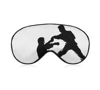 Weiche Augenmaske zum Schlafen, für Kickboxen, Reisen, Augenschutz, kein Augendruck, super leicht, seidig, weiche Augenbinde mit verstellbarem Riemen, für Damen und Herren